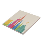 ハンブルクドイツスカイライン タイル (側面)