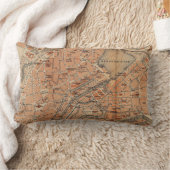 ハンブルクドイツ(1910年)のヴィンテージの地図 ランバークッション (ブランケット)