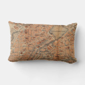 ハンブルクドイツ(1910年)のヴィンテージの地図 ランバークッション (裏面)