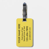 ハンブルクハートラゲッジタグテンプレート ラゲッジタグ (裏面縦)