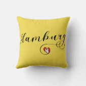 ハンブルクハート装飾用クッション（ドイツ） クッション (裏面)