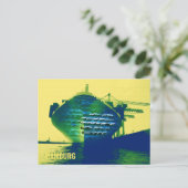 ハンブルクモダンポートシップSachersアートワーク ポストカード (スタンド正面)