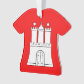 ハンブルク国旗オーナメント オーナメント (正面)