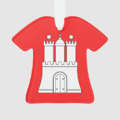 ハンブルク国旗オーナメント オーナメント (裏面)