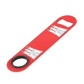 ハンブルク国旗バー鍵 スピード栓抜き (正面アングル)