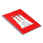 ハンブルク国旗 ノートブック (右側)