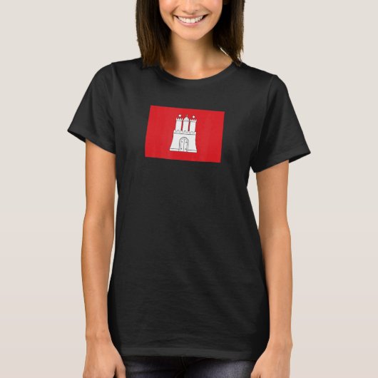ハンブルク国旗 Tシャツ (正面)