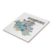 ハンブルク地図の概観 タイル (側面)