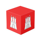 ハンブルク州旗 フォトキューブ (裏面アングル)