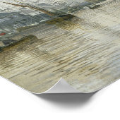 ハンブルク港のログキャビン， 1848 ポスター (角)