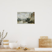 ハンブルク港のログキャビン， 1848 ポスター (キッチン)