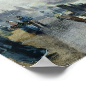 ハンブルク港の帆走船， 1889 ポスター (角)