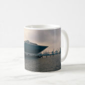 ハンブルク港魚釣り港ドック コーヒーマグカップ (正面右)