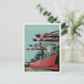 ハンブルク港 – アイコニックポートシティ ポストカード (スタンド正面)