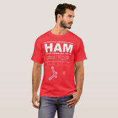 ハンブルク空港HAM Tシャツ (正面フル)