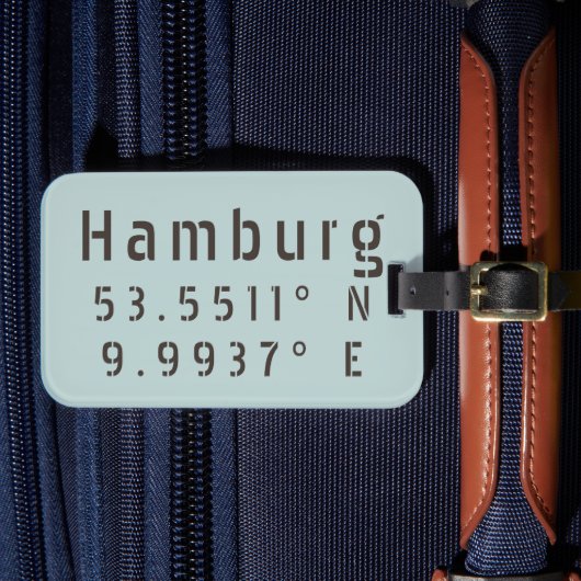 ハンブルク緯度 ラゲッジタグ (正面インサイチュ4)