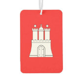 ハンブルク葉書き国旗 カーエアーフレッシュナー (裏面)