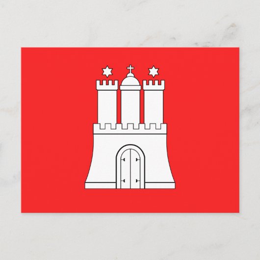 ハンブルク葉書き国旗 ポストカード (正面)