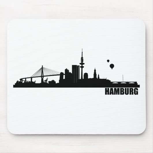ハンブルク都市 マウスパッド (正面)