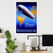 ハンブルク・アメリカリーニーアールデコポスター ポスター (ホームオフィス)