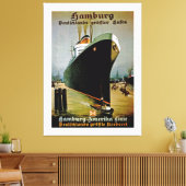 ハンブルク・アメリカ線～XL キャンバスプリント (インサイチュ (リビング))