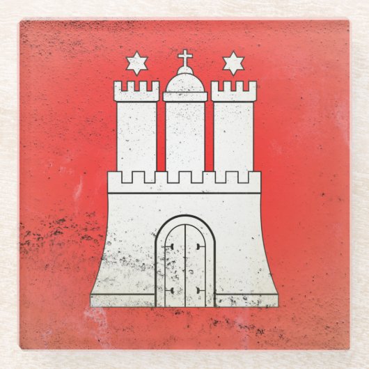 ハンブルク ガラスコースター (正面)