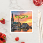 ハンブルク，ドイツのクリスマス スタンダードカクテルナプキン (インサイチュ)