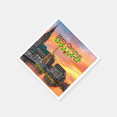 ハンブルク，ドイツのクリスマス スタンダードカクテルナプキン (角)