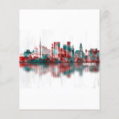 ハンブルク ドイツのスカイライン チラシ (裏面)