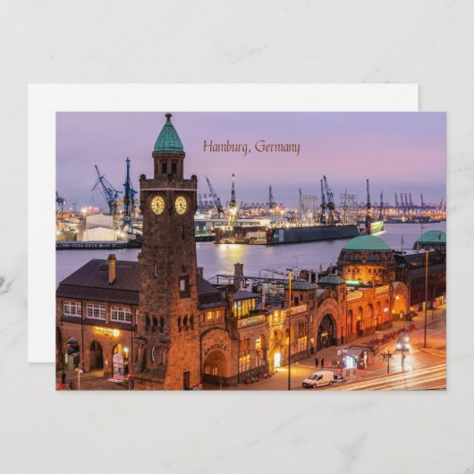 ハンブルク・ドイツの街並み写真 シーズンカード (正面/裏面)