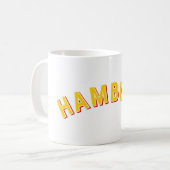 ハンブルク,ドイツヴィンテージアーチ コーヒーマグカップ (正面左)