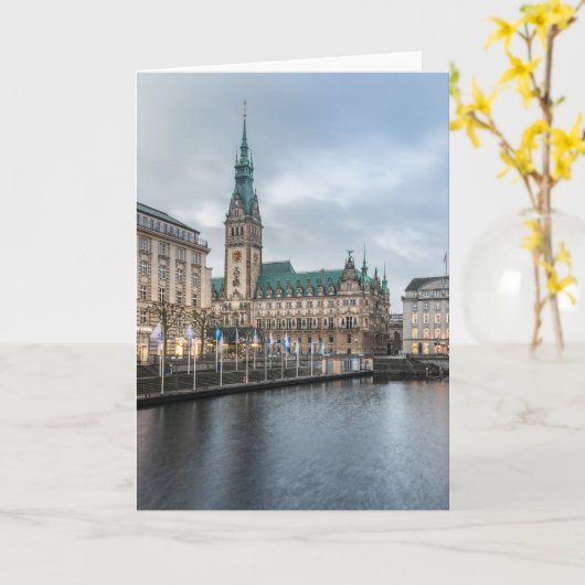 ハンブルク・ドイツ カード (黄色い花)