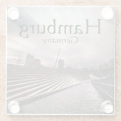 ハンブルク・ドイツ ガラスコースター (裏面)