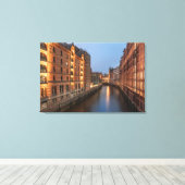 ハンブルク・ドイツ キャンバスプリント (インサイチュ (ウッドフロア))