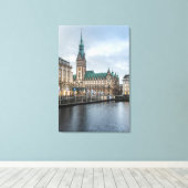 ハンブルク・ドイツ キャンバスプリント (インサイチュ (ウッドフロア))