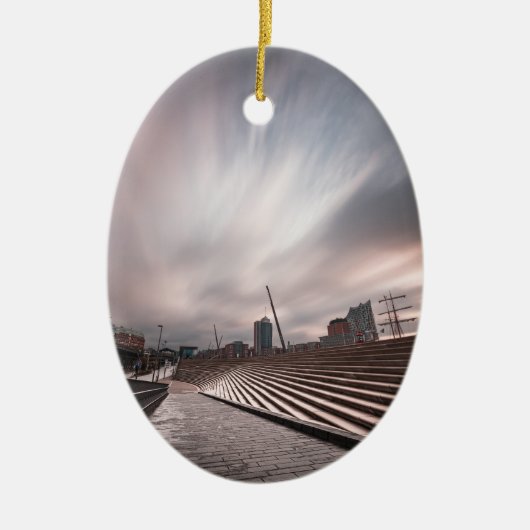 ハンブルク・ドイツ セラミックオーナメント (正面)