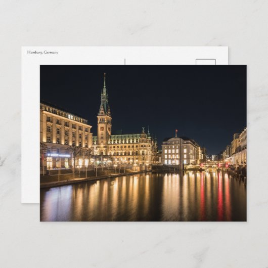 ハンブルク・ドイツ ポストカード (正面/裏面)