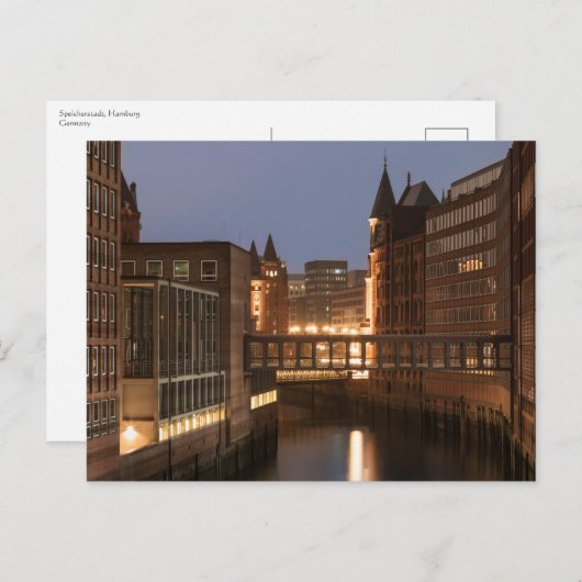 ハンブルク・ドイツ ポストカード (正面/裏面)