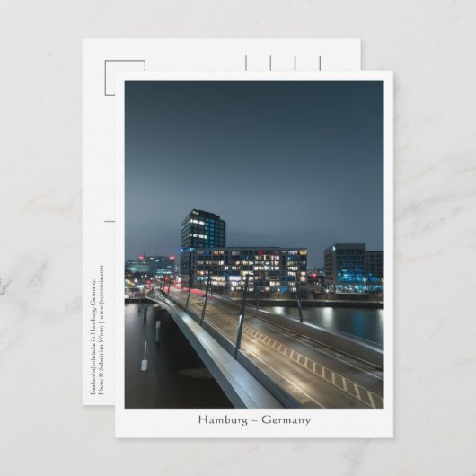 ハンブルク・ドイツ ポストカード (正面/裏面)