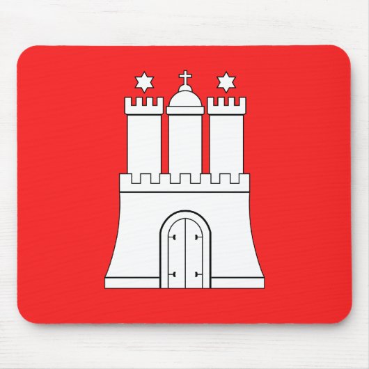 ハンブルク、ドイツ マウスパッド (正面)