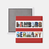 ハンブルク・ドイツ マグネット (正面/裏面)