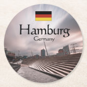 ハンブルク・ドイツ ラウンドペーパーコースター (正面)