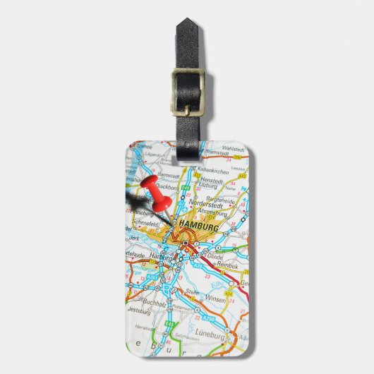 ハンブルク、ドイツ ラゲッジタグ (正面縦)