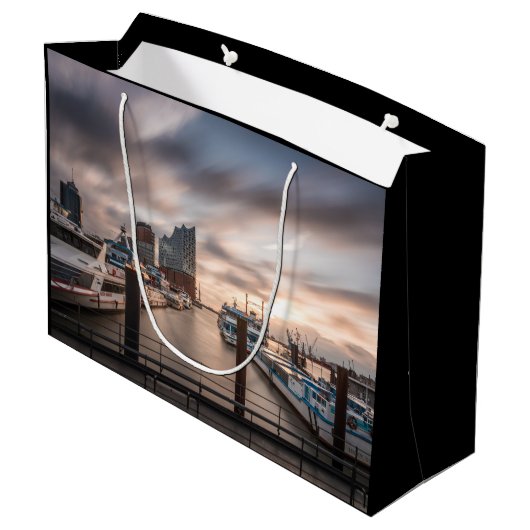 ハンブルク・ドイツ ラージペーパーバッグ (裏面アングル)