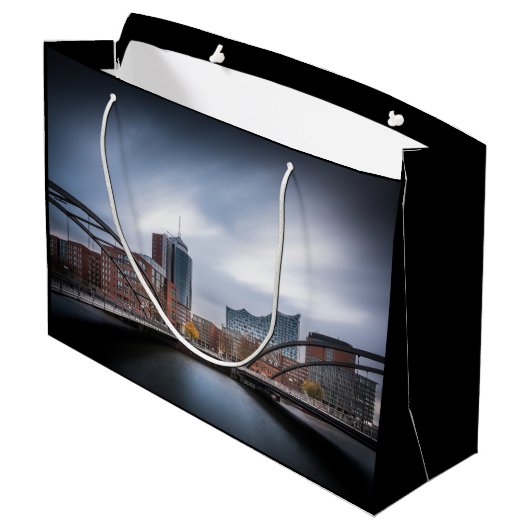 ハンブルク・ドイツ ラージペーパーバッグ (裏面アングル)