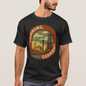 ハンブルク ドイツ 港町 Tシャツ (正面)