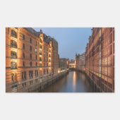 ハンブルク・ドイツ 長方形シール (正面)