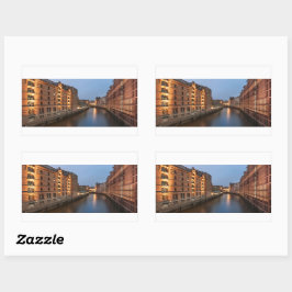 ハンブルク・ドイツ 長方形シール