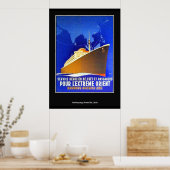 ハンブルク – ニューヨークヴィンテージレトロプリント ポスター (キッチン)