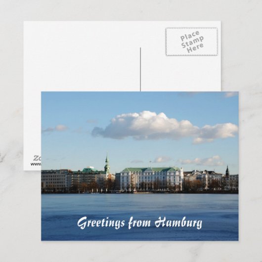 ハンブルク ポストカード (正面/裏面)